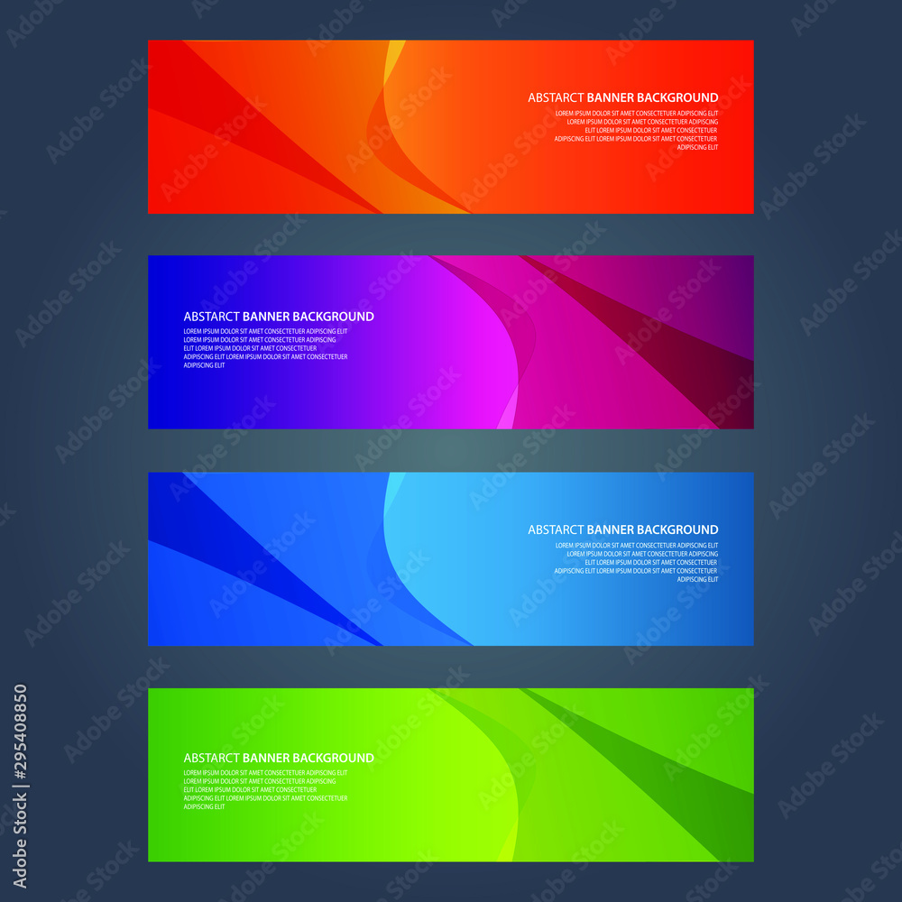 Vector Abstract design banner web template