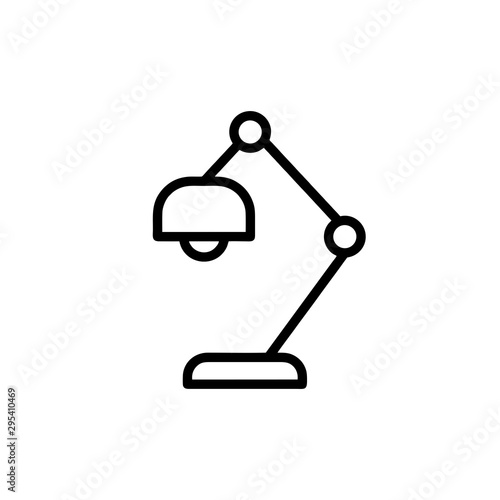 Desk lamp icon Vector