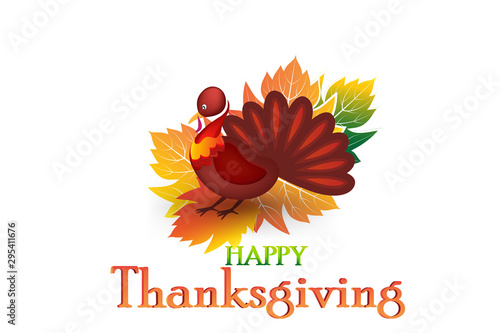 Thanksgiving turkey card background