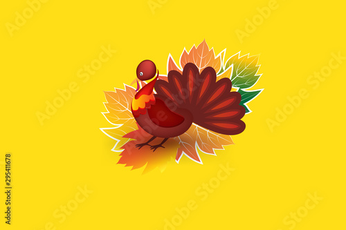 Thanksgiving turkey card background