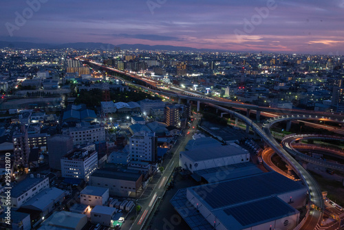 東大阪の夕景 © Takao