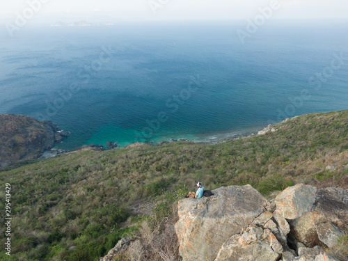  Man on a beautiful cliff