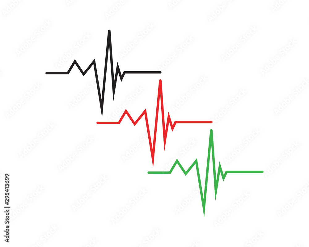 Fototapeta premium art design health medical heartbeat pulse