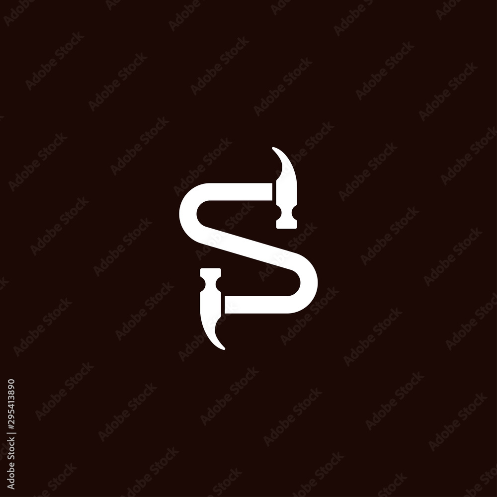 the initial letter T hammer logo. from company icon template - vector the initial letter T hammer logo. from company icon template - vector