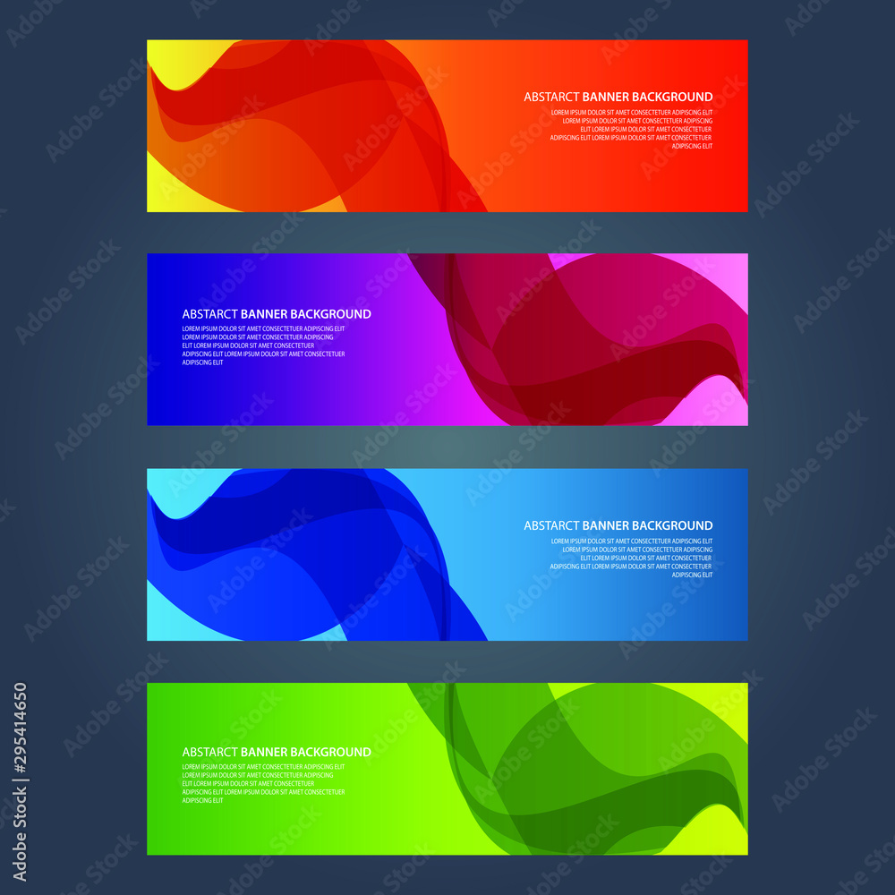 Fototapeta premium Vector Abstract design banner web template