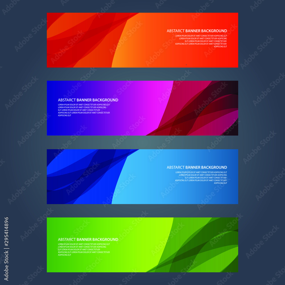 Vector Abstract design banner web template Vector Abstract design banner web template