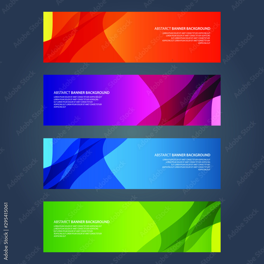 Naklejka premium Vector Abstract design banner web template