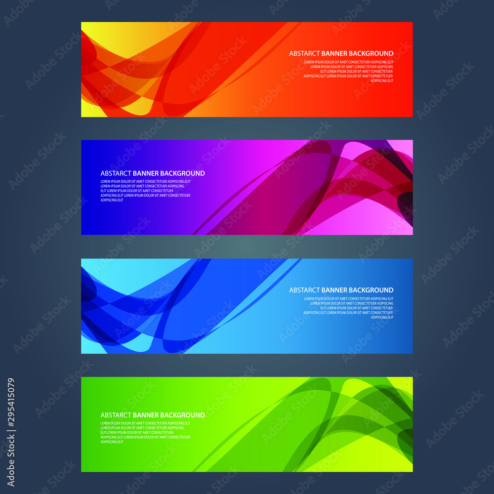 Fototapeta premium Vector Abstract design banner web template