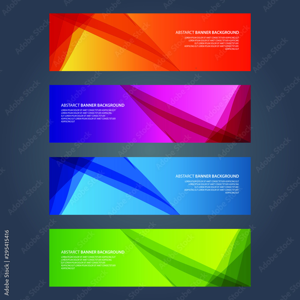 Vector Abstract design banner web template Vector Abstract design banner web template