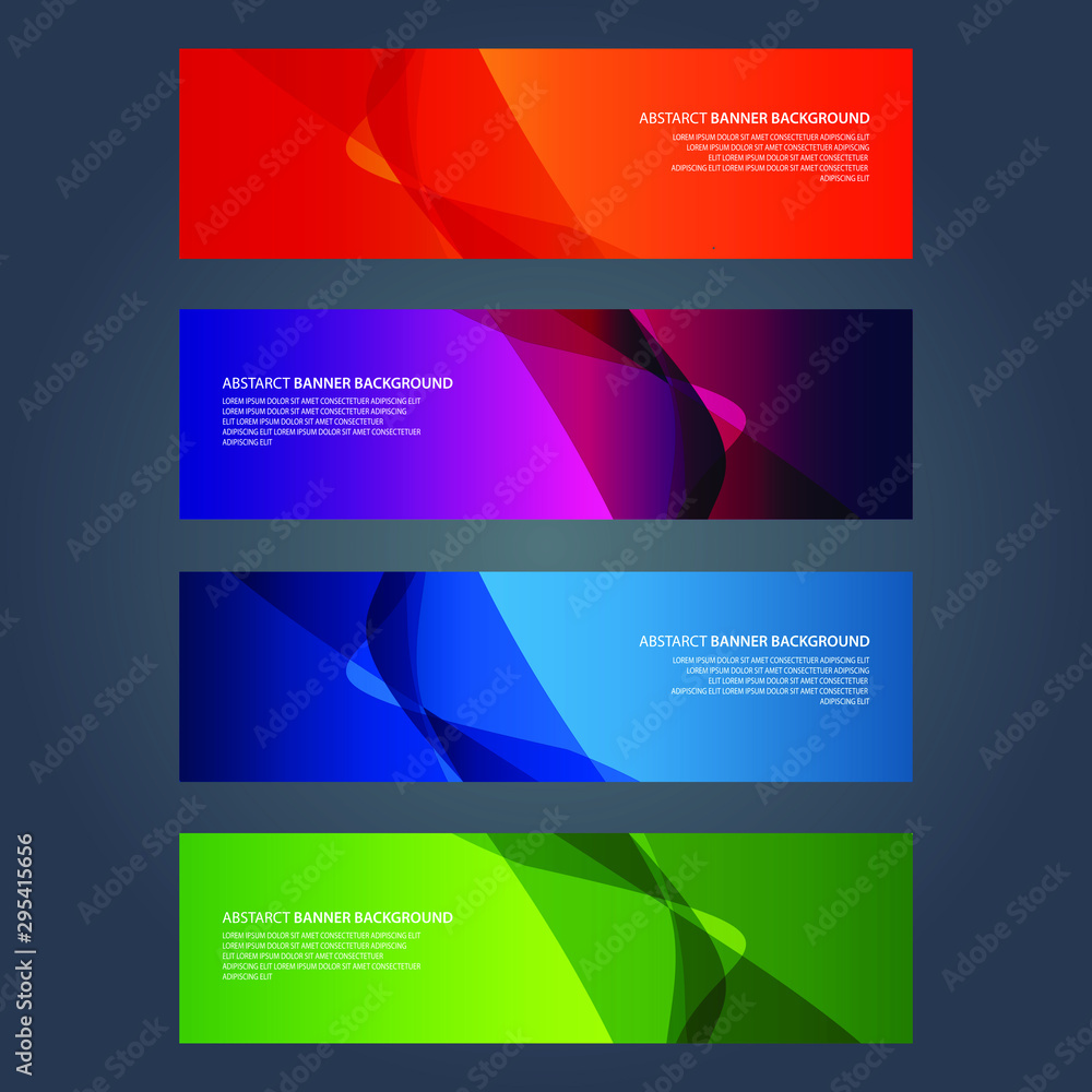 Vector Abstract design banner web template