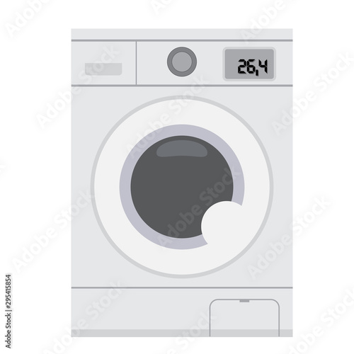 Washing machine icon on a white background. Equipment for the home and the service sector