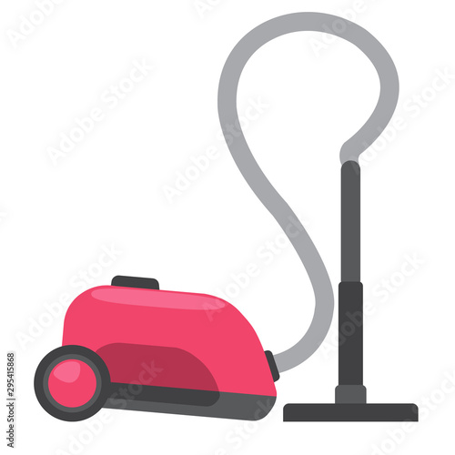 Vacuum cleaner icon on a white background, Electric home appliances
