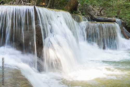 Fototapeta Naklejka Na Ścianę i Meble -  waterfall in rainforest at National Park, Thailand.