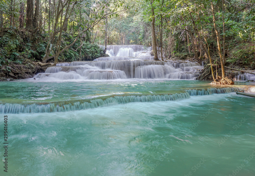 waterfall in rainforest at National Park, Thailand waterfall in rainforest at National Park, Thailand