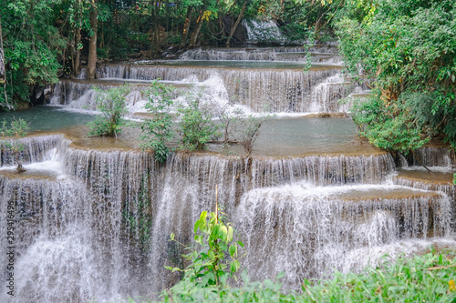 Fototapeta Naklejka Na Ścianę i Meble -  waterfall in rainforest at National Park, Thailand