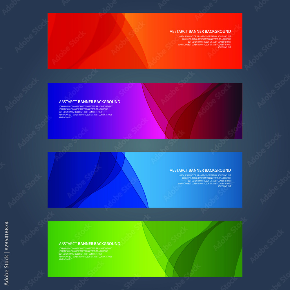 Naklejka premium Vector Abstract design banner web template