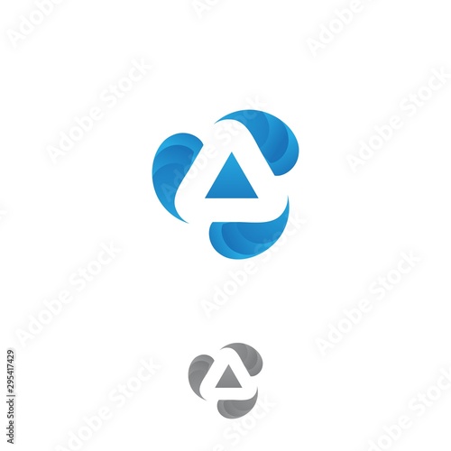 Free Download Technology business corporate letter A vector design symbol - GFXLoad