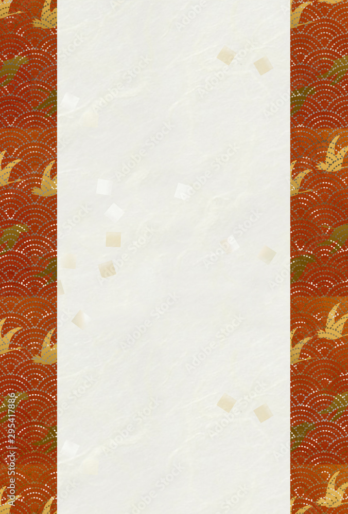 和風背景 和紙 金箔 鶴 青海波 Stock Illustration Adobe Stock 和風背景 和紙 金箔 鶴 青海波 Stock Illustration Adobe Stock