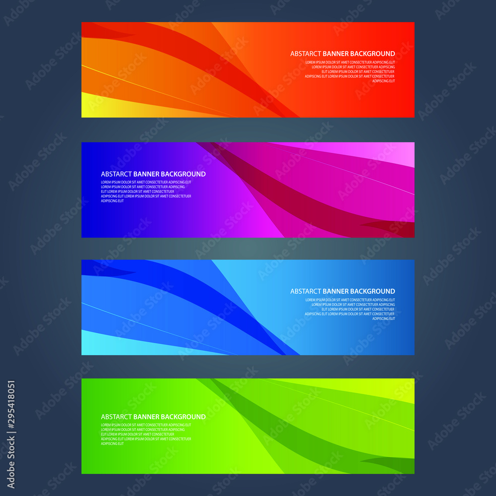 Fototapeta premium Vector Abstract design banner web template