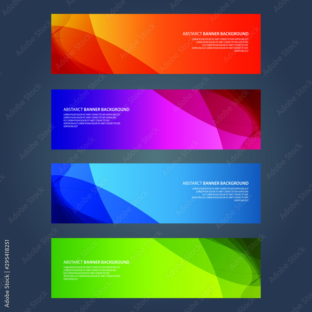 Vector Abstract design banner web template Vector Abstract design banner web template