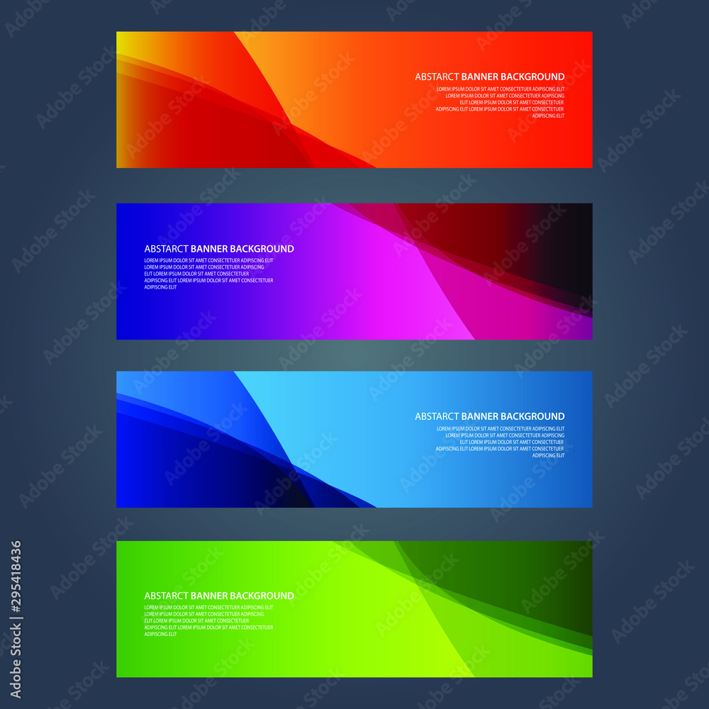 Naklejka premium Vector Abstract design banner web template