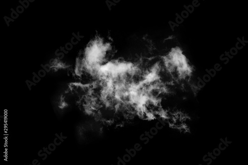 Textured Smoke,Abstract black,isolated on black background © sirawut