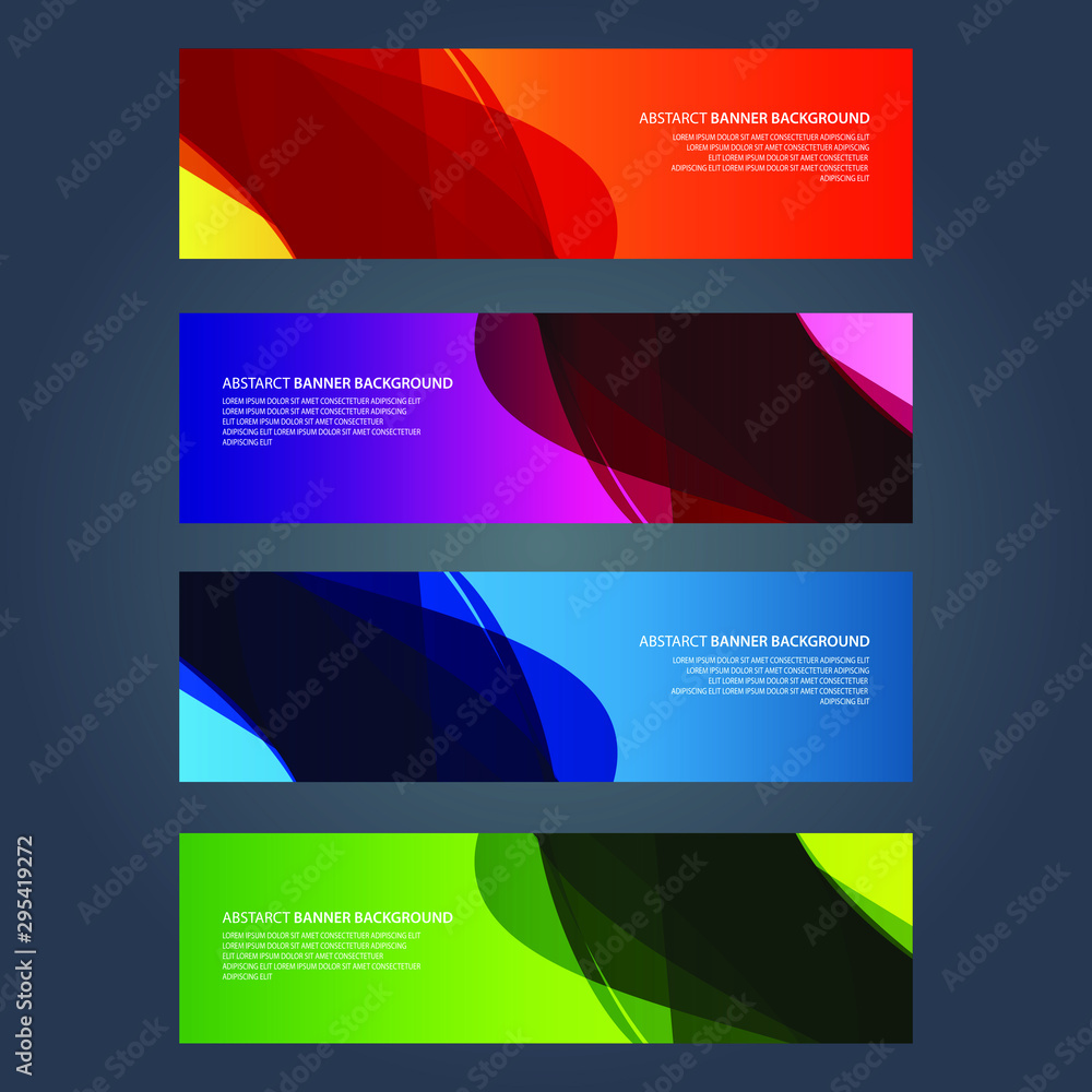Fototapeta premium Vector Abstract design banner web template