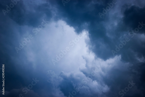 Halloween night sky and cloudy with moonlight background.