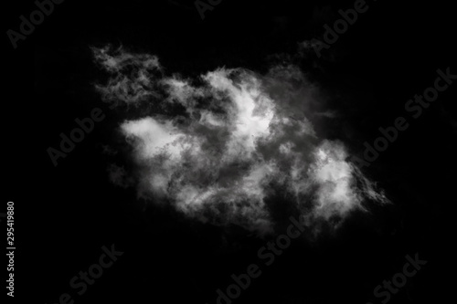 Textured Smoke,Abstract black,isolated on black background