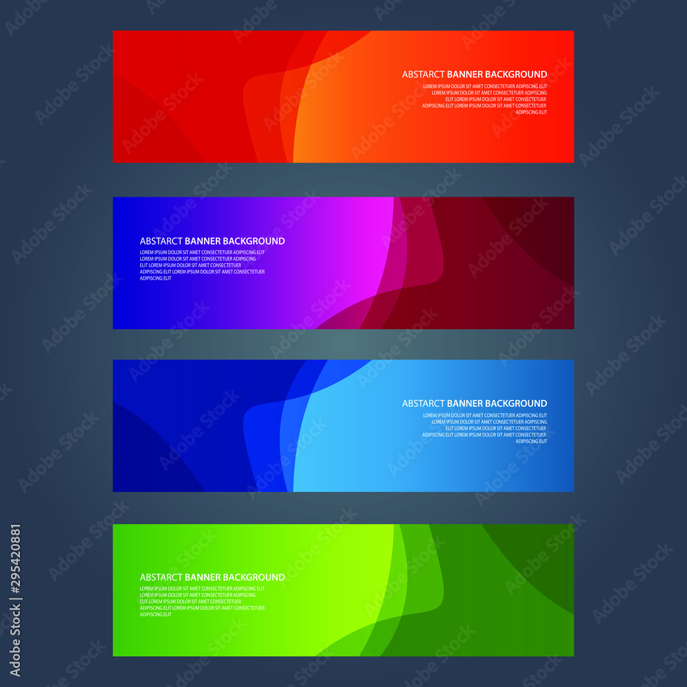 Fototapeta premium Vector Abstract design banner web template