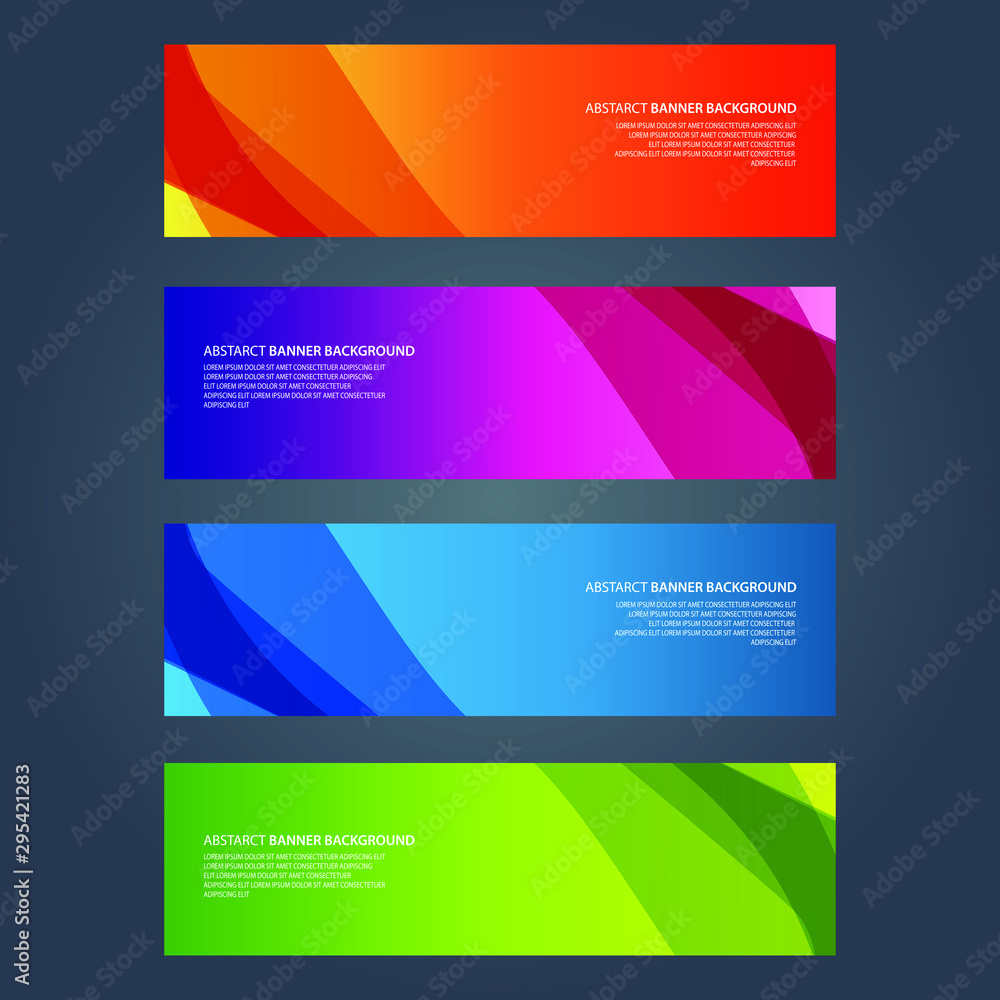 Vector Abstract design banner web template Vector Abstract design banner web template