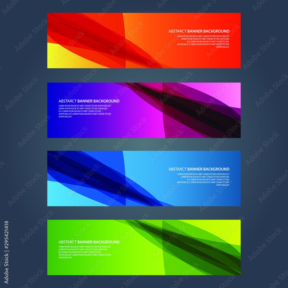 Fototapeta premium Vector Abstract design banner web template