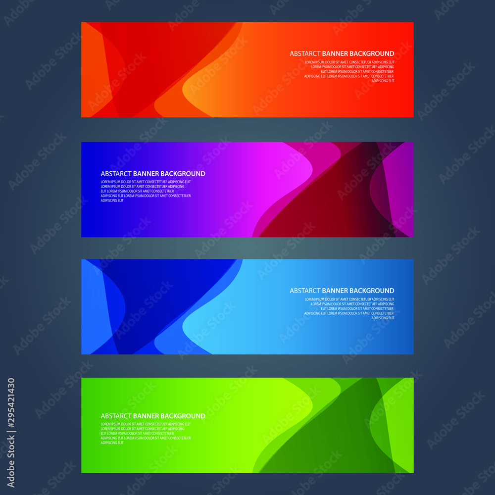 Naklejka premium Vector Abstract design banner web template
