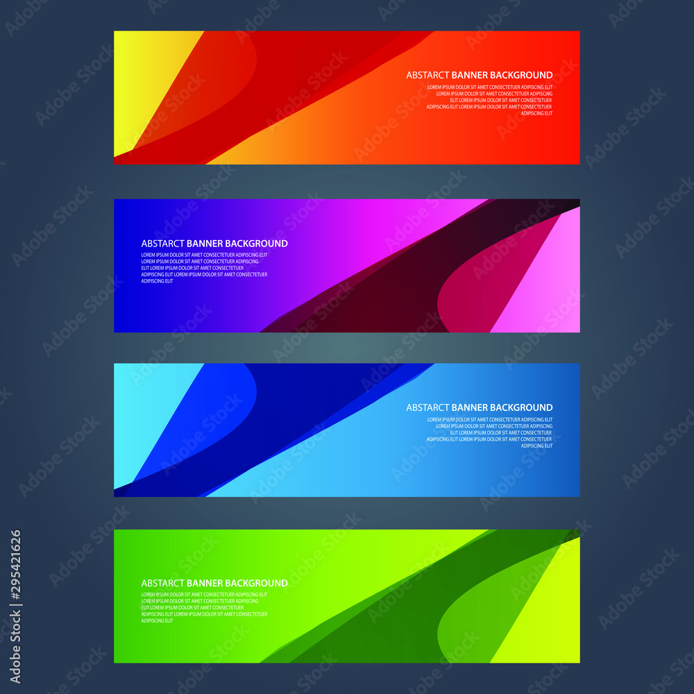 Naklejka premium Vector Abstract design banner web template