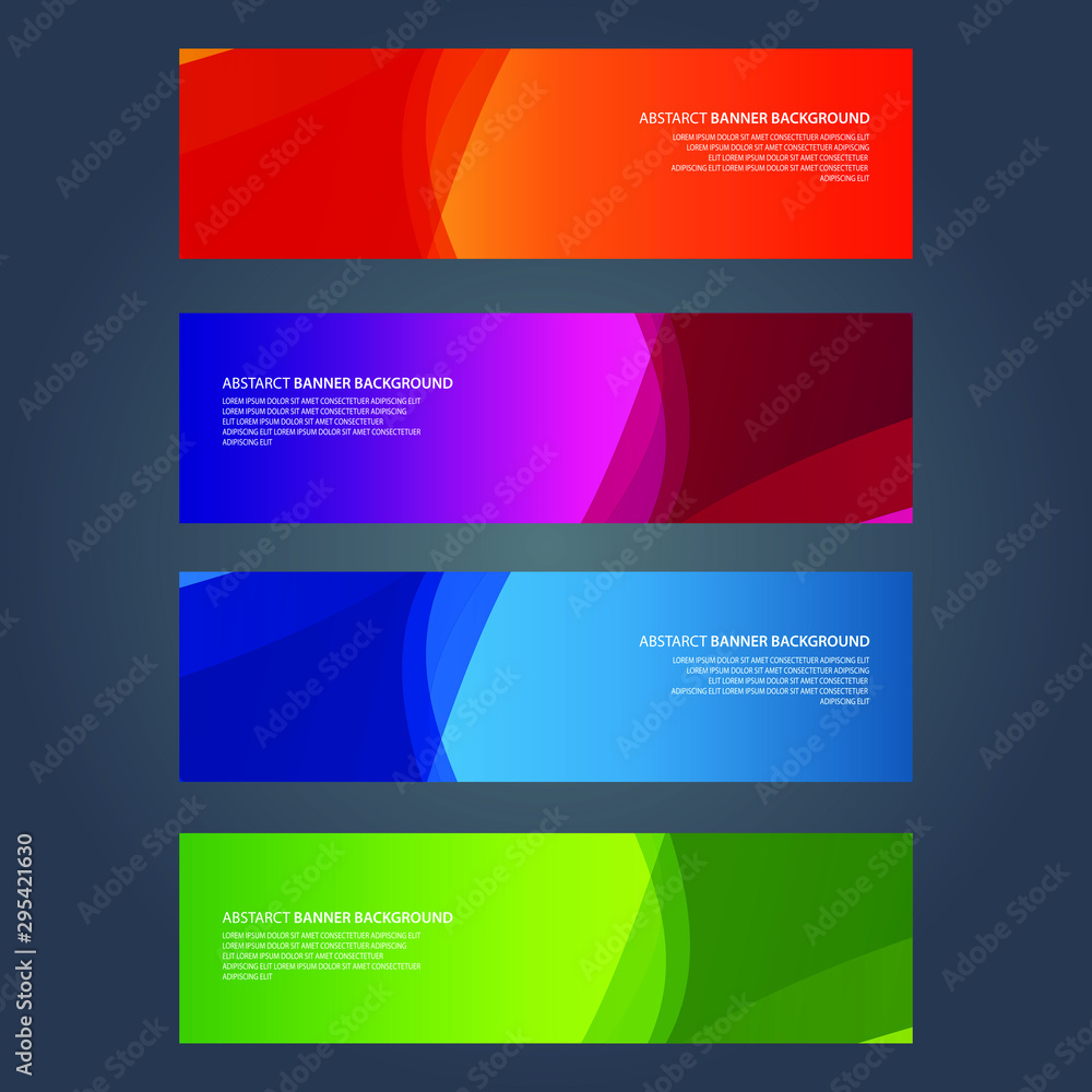 Vector Abstract design banner web template Vector Abstract design banner web template