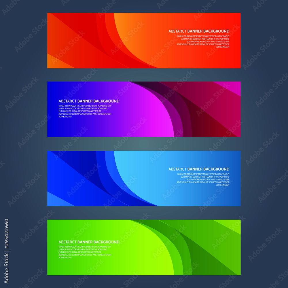 Vector Abstract design banner web template Vector Abstract design banner web template