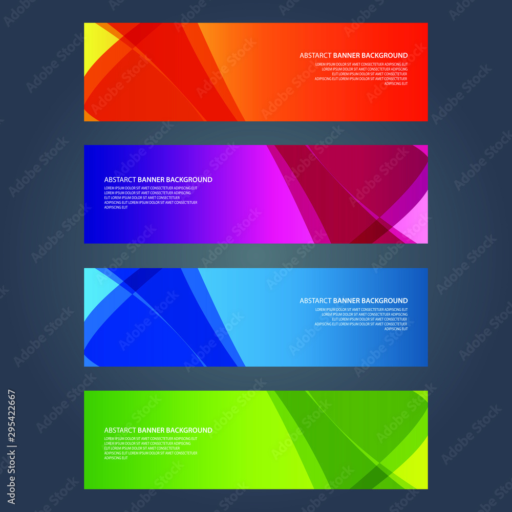 Fototapeta premium Vector Abstract design banner web template