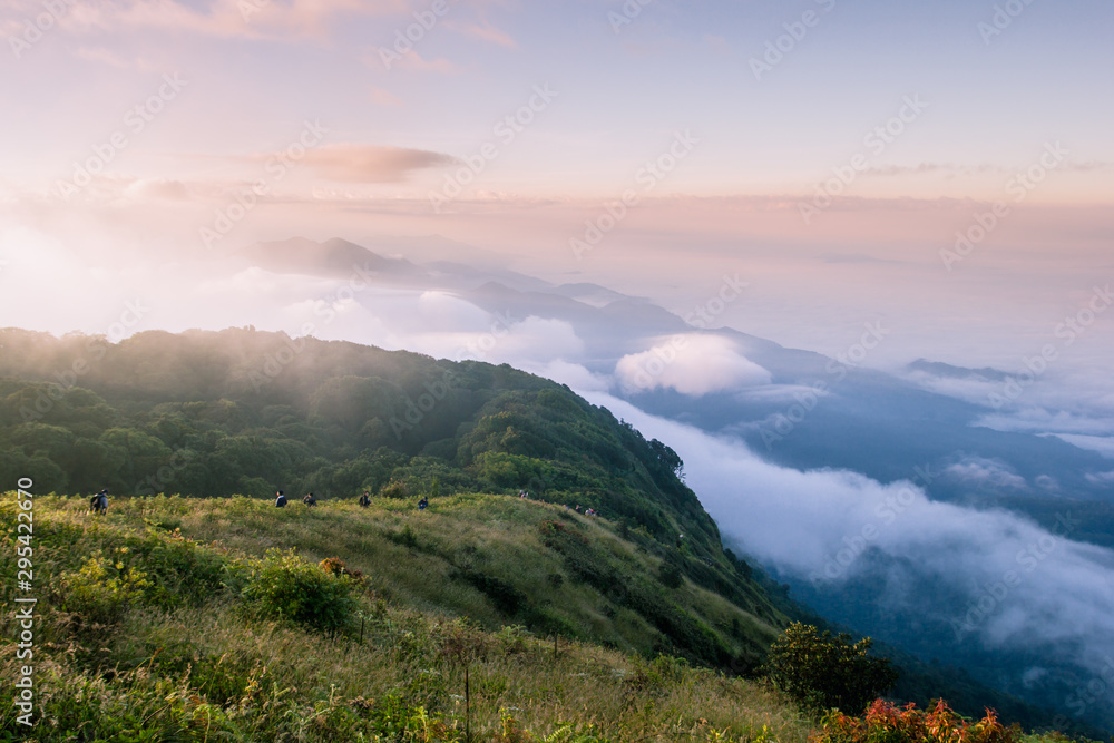 Nature landscape at the location Kio Mae Pan nature trail , Doi Inthanon national park Chom Thong District, Chiang Mai Province North of Thailand