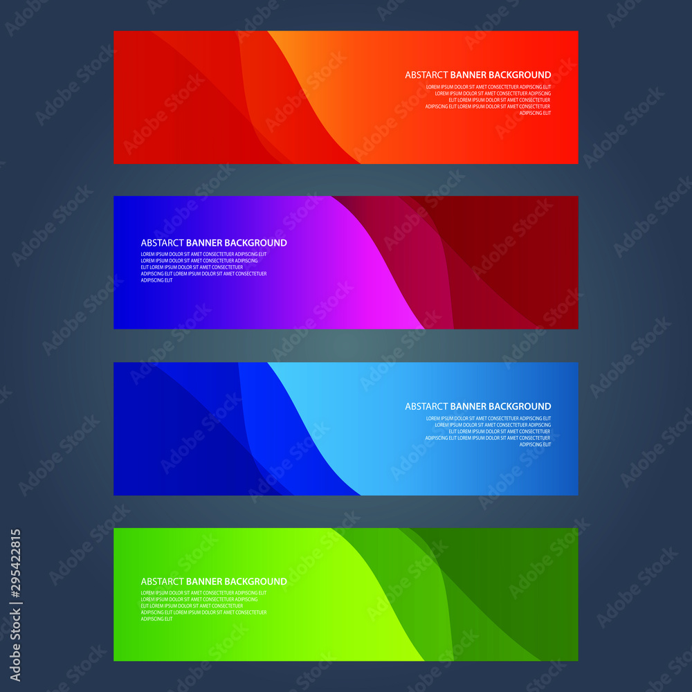 Fototapeta premium Vector Abstract design banner web template