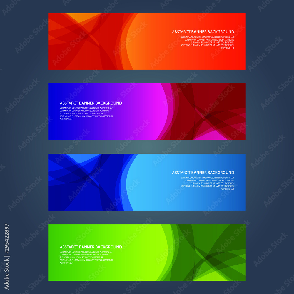 Fototapeta premium Vector Abstract design banner web template