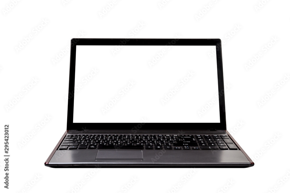 old laptop isolated on white background,clipping path old laptop isolated on white background,clipping path