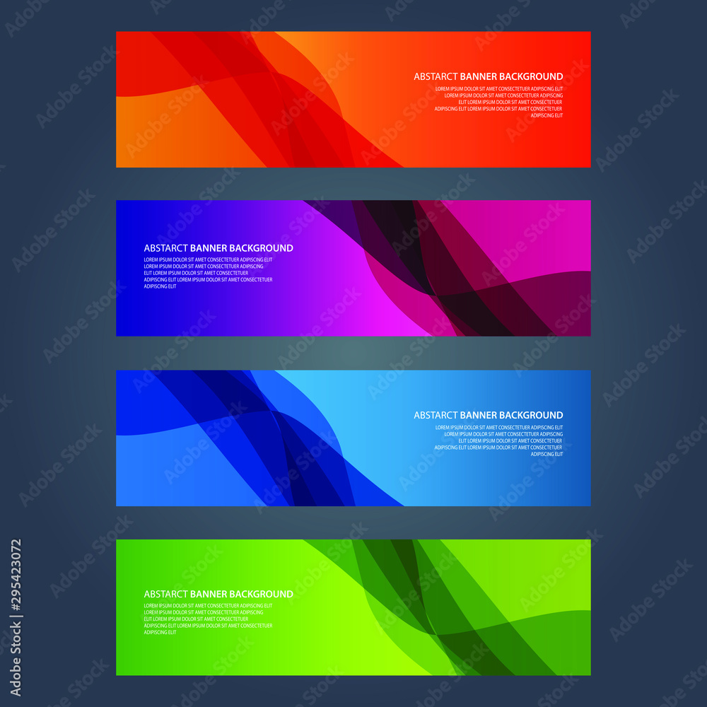 Naklejka premium Vector Abstract design banner web template
