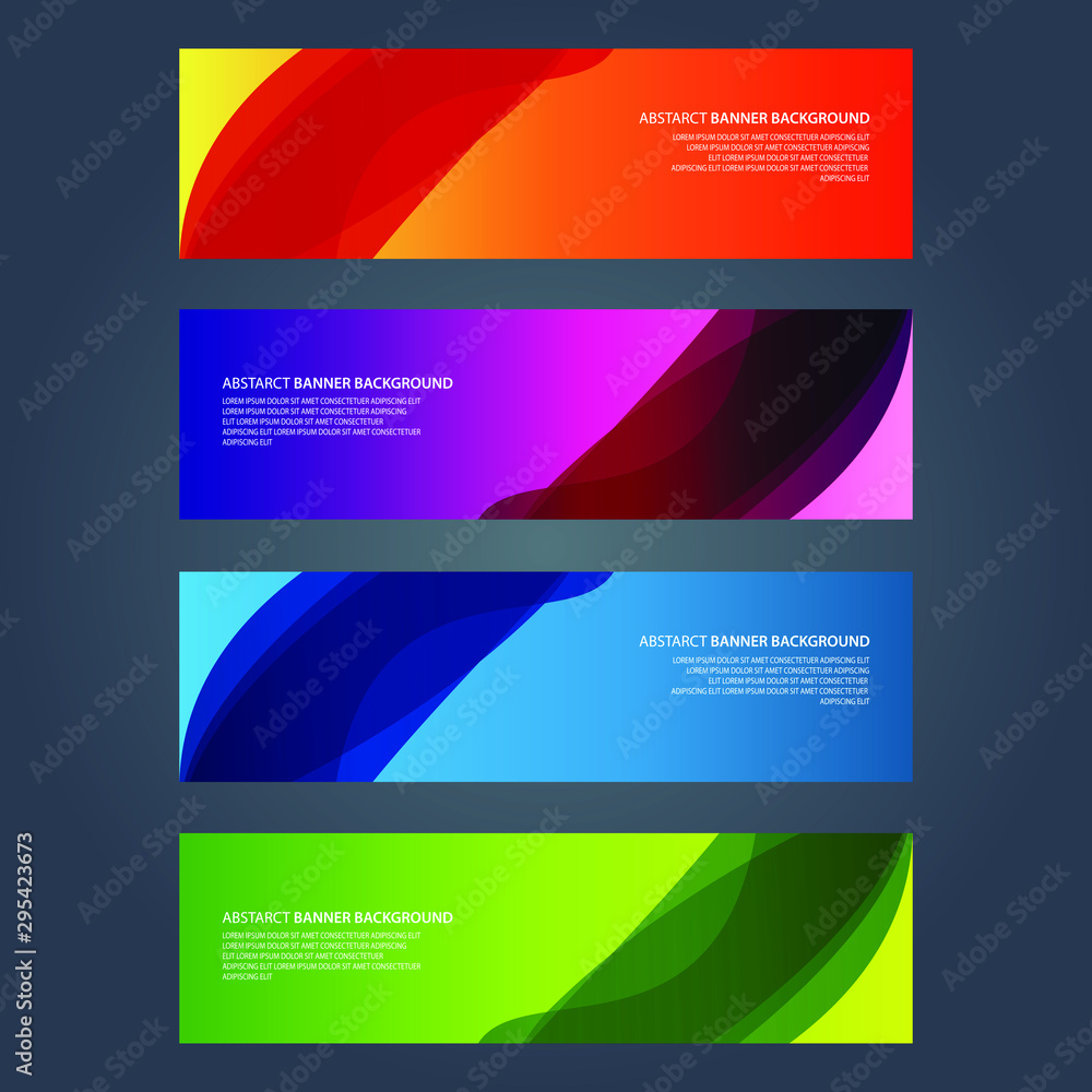 Fototapeta premium Vector Abstract design banner web template