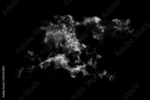 Textured Smoke,Abstract black,isolated on black background