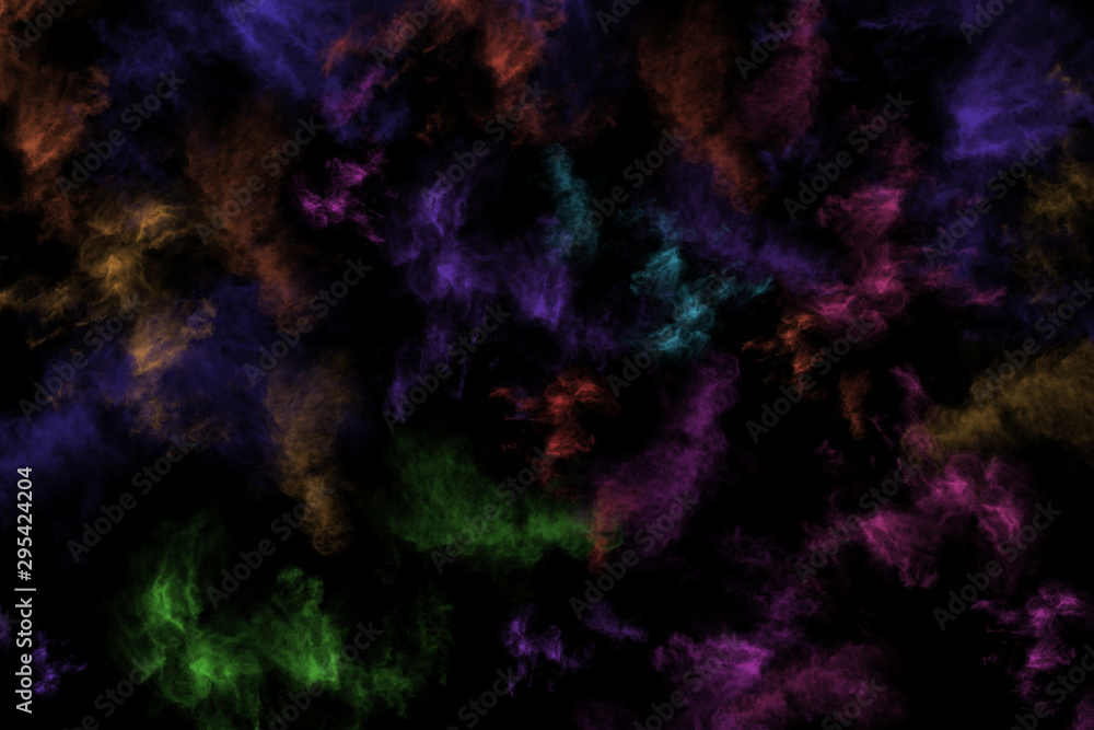 Textured Smoke, Abstract colorful,isolated on black background Textured Smoke, Abstract colorful,isolated on black background