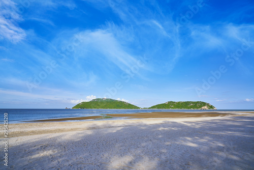 wonderful daytime on sam roi yod beach with cloudscape © bank215