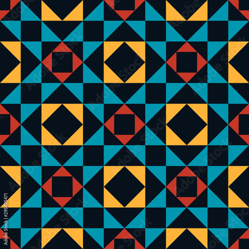 Patchwork. Abstract seamless pattern. Vector illustration.