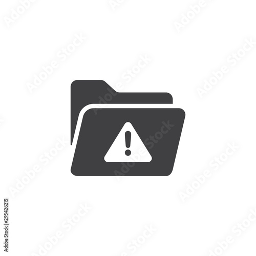 Folder Icon Vector Template Black and White color