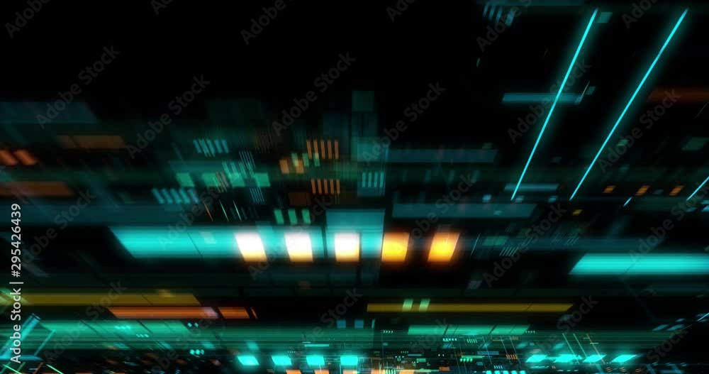 Flying over abstract motion background, a futuristic circuit board, Digital motherboard. Digital grid, CPU Processing, Digital network, Computing, GPU gaming, Web, internet. 3D render Flying over abstract motion background, a futuristic circuit board, Digital motherboard. Digital grid, CPU Processing, Digital network, Computing, GPU gaming, Web, internet. 3D render