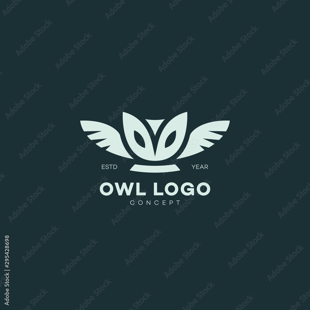 Obraz premium Barn owl logo
